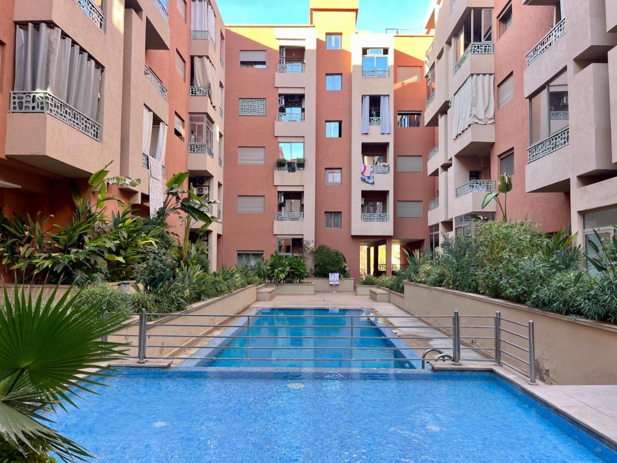 Bel Appartement A Marrakech En Residence Avec Piscine - Fibre & Netflix Marrakesh Exterior photo